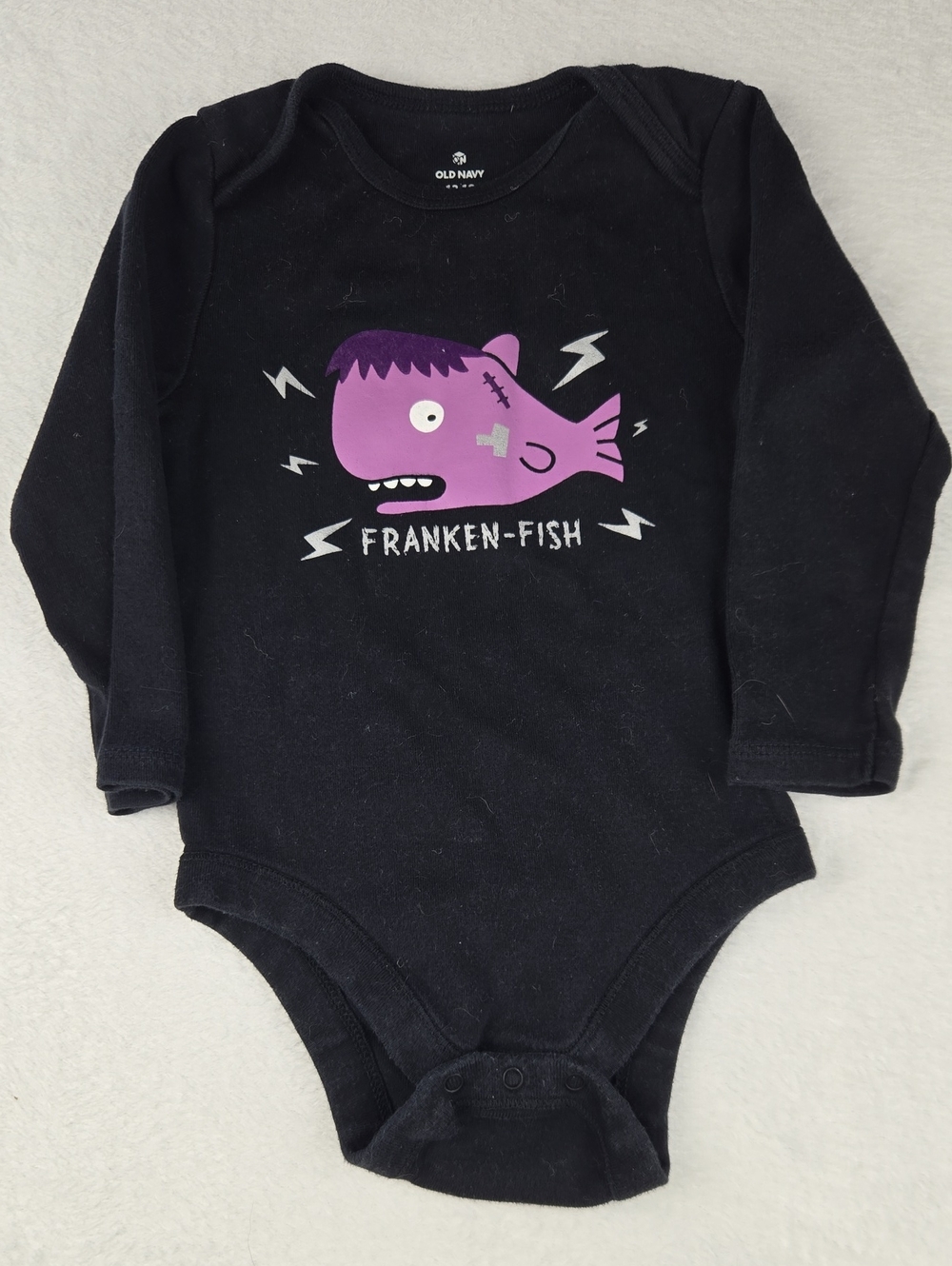 Old Navy Franken Fish Halloween Oneside Size 12-18